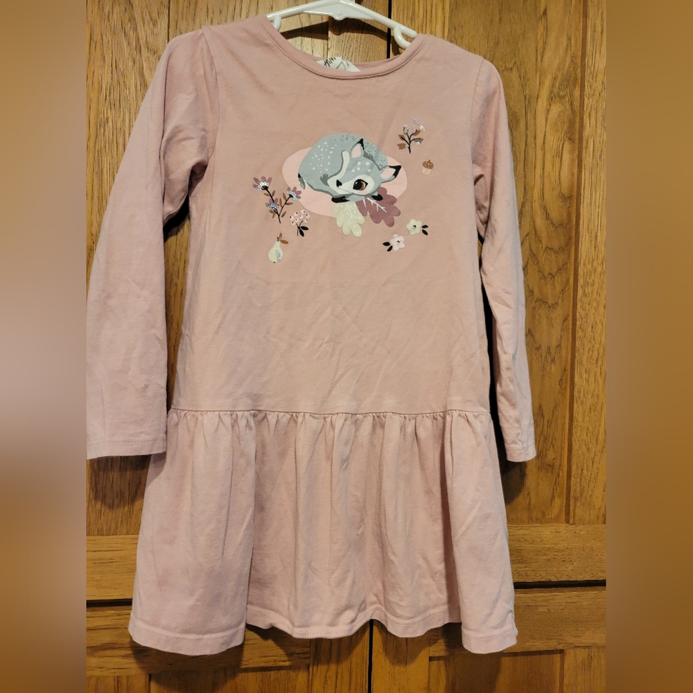 H & M Girls Long Sleeve Dress Size 6